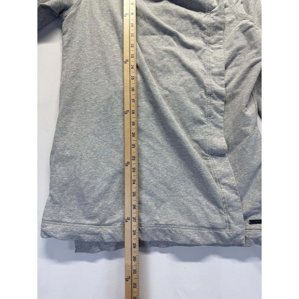 Lululemon Savasana Wrap‎ Jacket Womens 8 Heather Gray Lined Funnel Neck Athletic - Picture 10 of 13